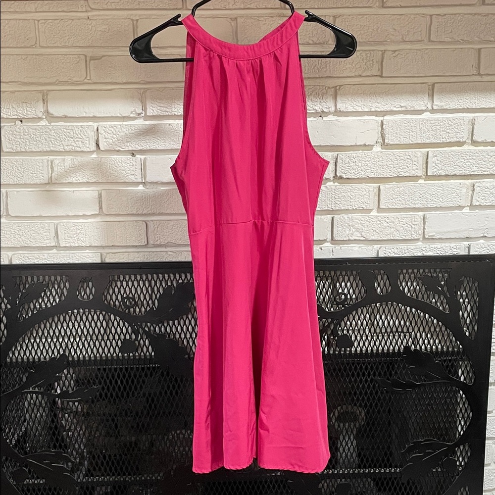 Vibrant Pink Sleeveless Dress